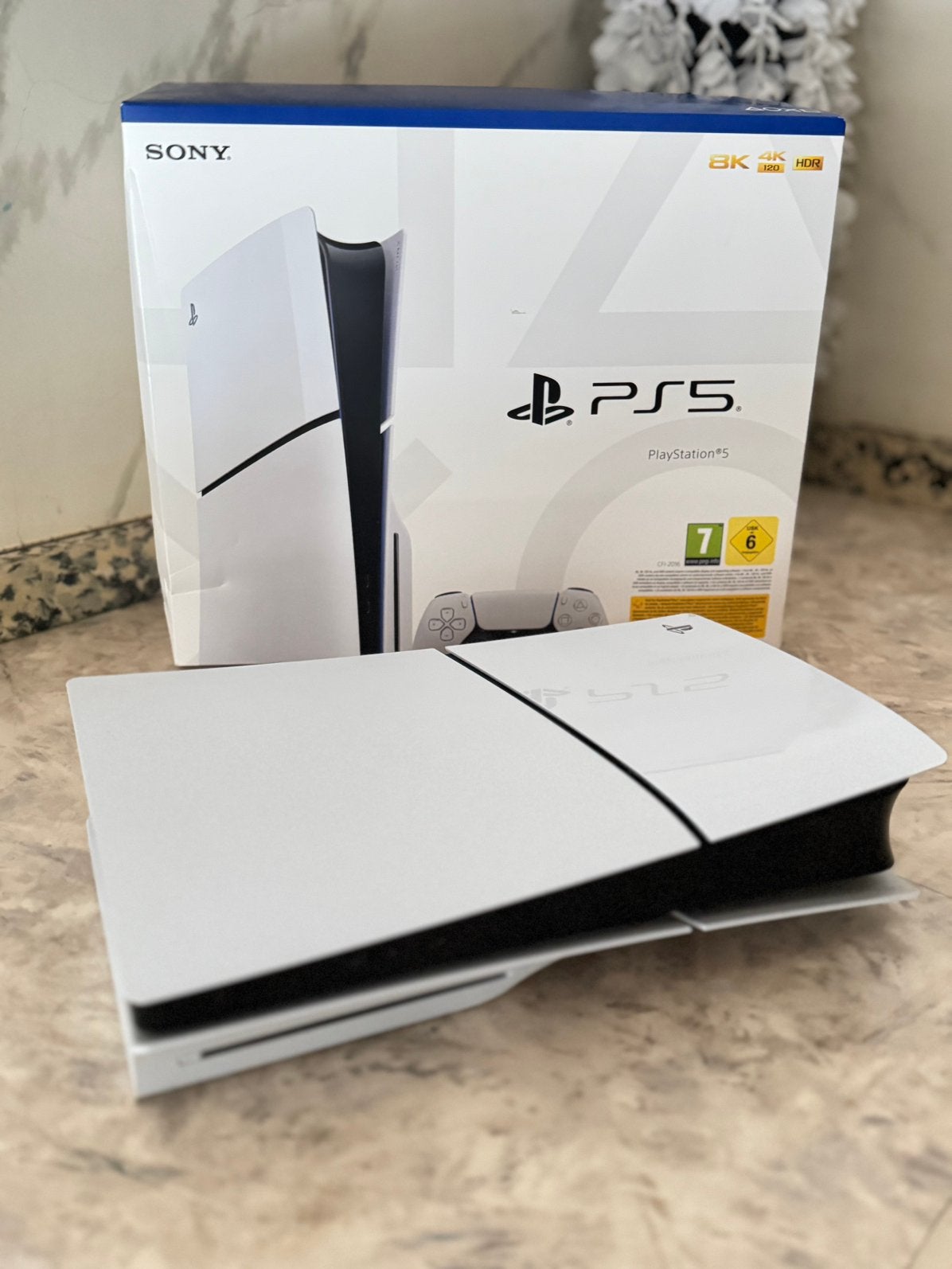 Playstation 5 slim 1tb+ 4controllers, Ophalen, Zo goed als nieuw, Playstation 5