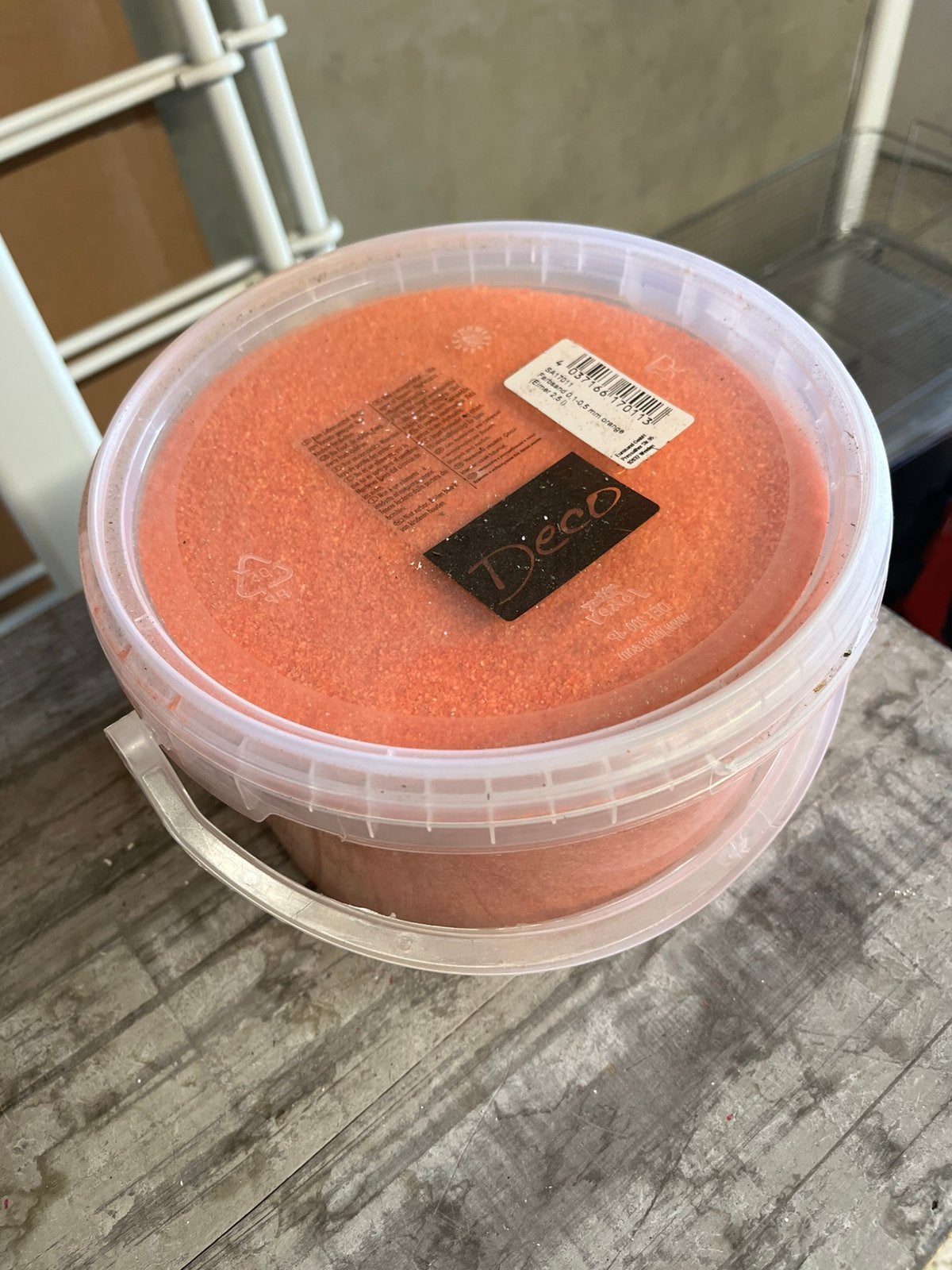 6 Seaux de sable de couleurs différentes 2,5L, Enlèvement, Neuf