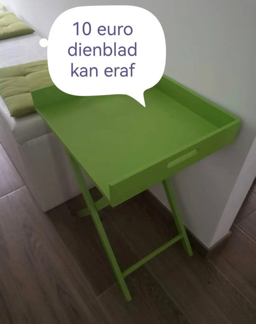 dienblad, Ophalen, Dienblad