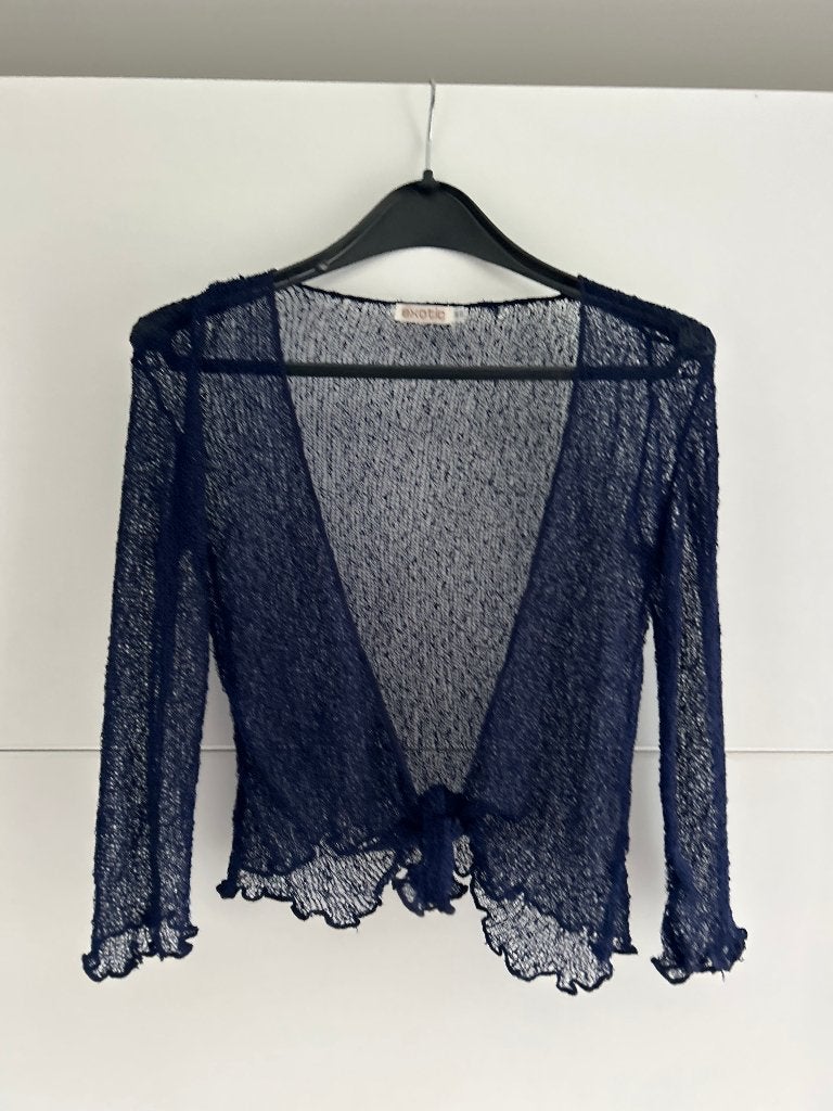 Exotic donkerblauwe gilet, Exotic, Ophalen of Verzenden, Zo goed als nieuw, Blauw