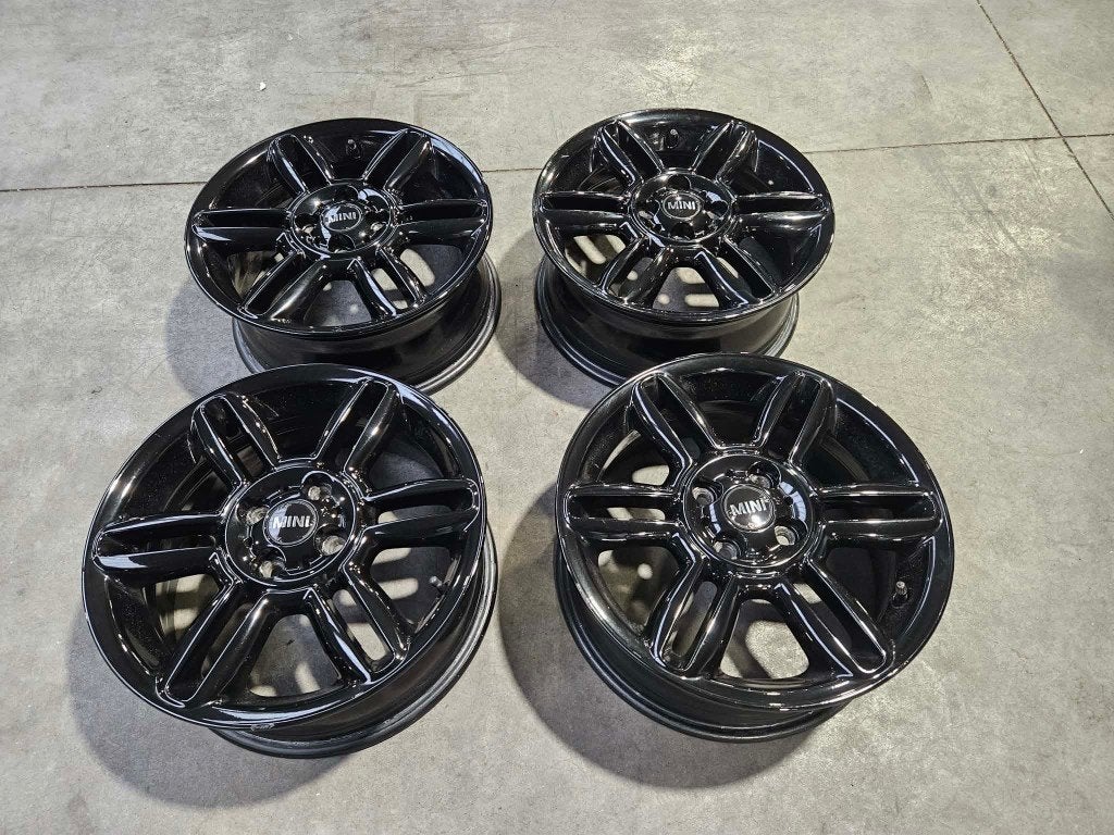 Jantes Mini en 16 " noire brillantes, Autos : Pièces & Accessoires, Pneus & Jantes, Enlèvement, Utilisé, 16 pouces, Jante(s)