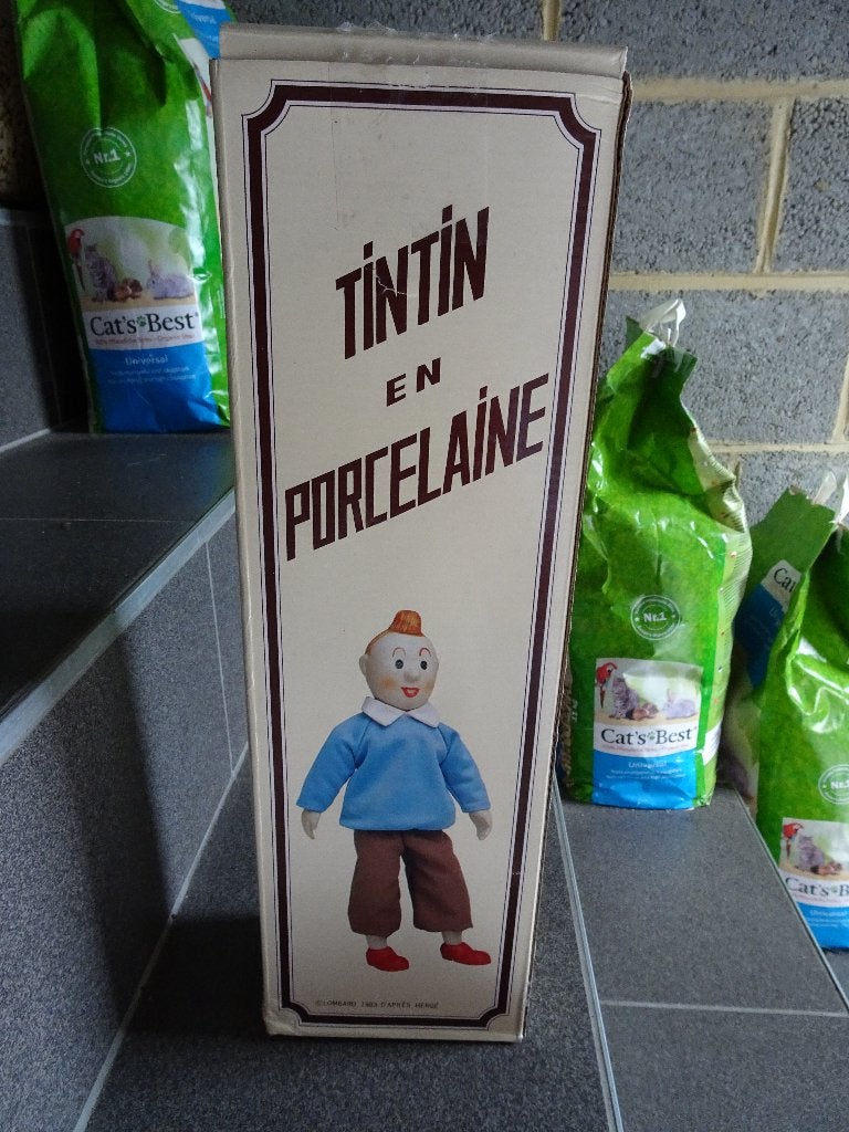 Figurine Tintin en porcelaine - Hergé, Collections, Enlèvement ou Envoi, Tintin, Neuf, Statue ou Figurine