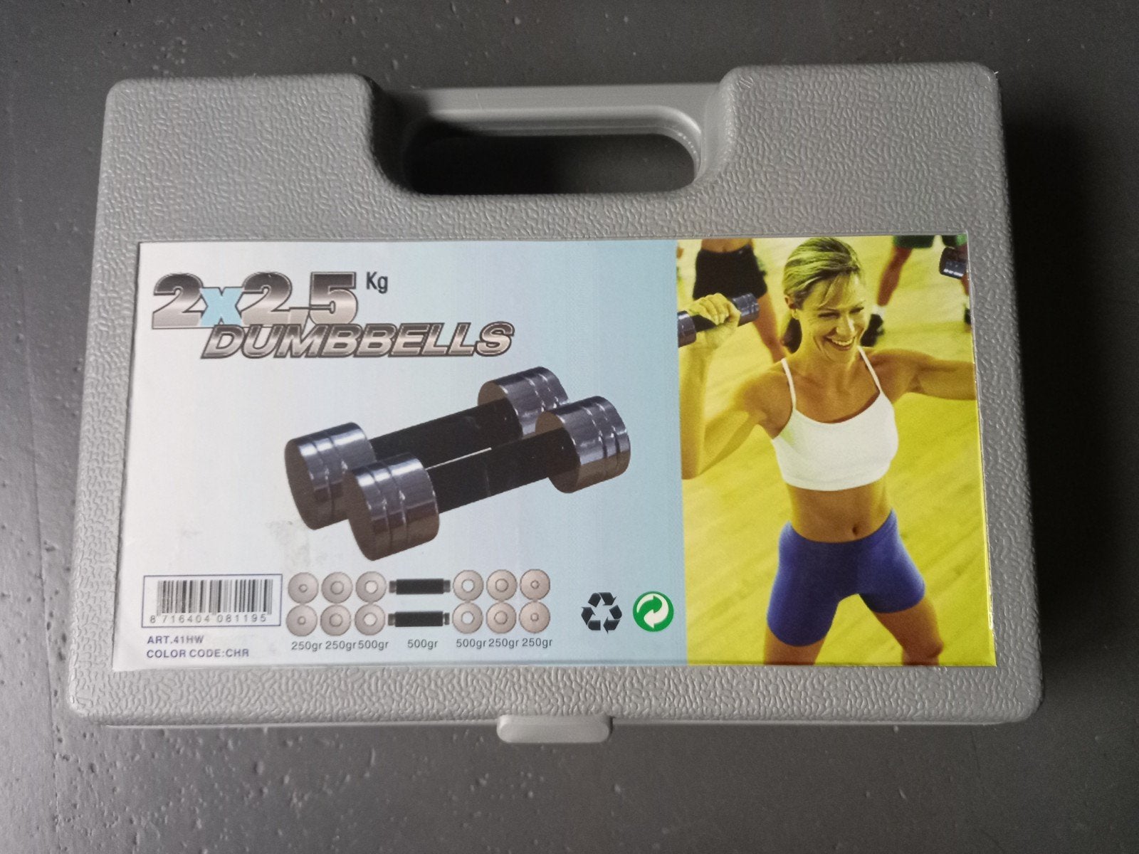 Dumbells - 2x 2,5kg, Ophalen of Verzenden