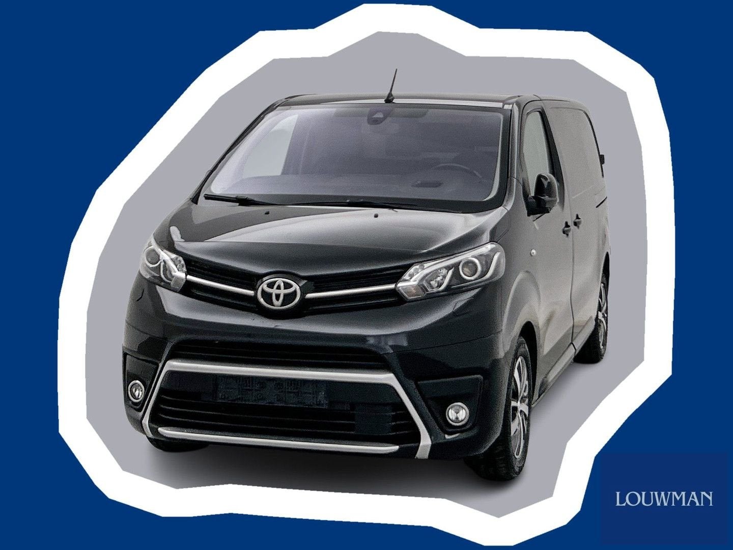 Toyota PROACE Worker 2.0 D-4D Black Line 177pk 2x Schuifdeur, Auto's, Bestelwagens en Lichte vracht, Automaat, Zwart, Bedrijf