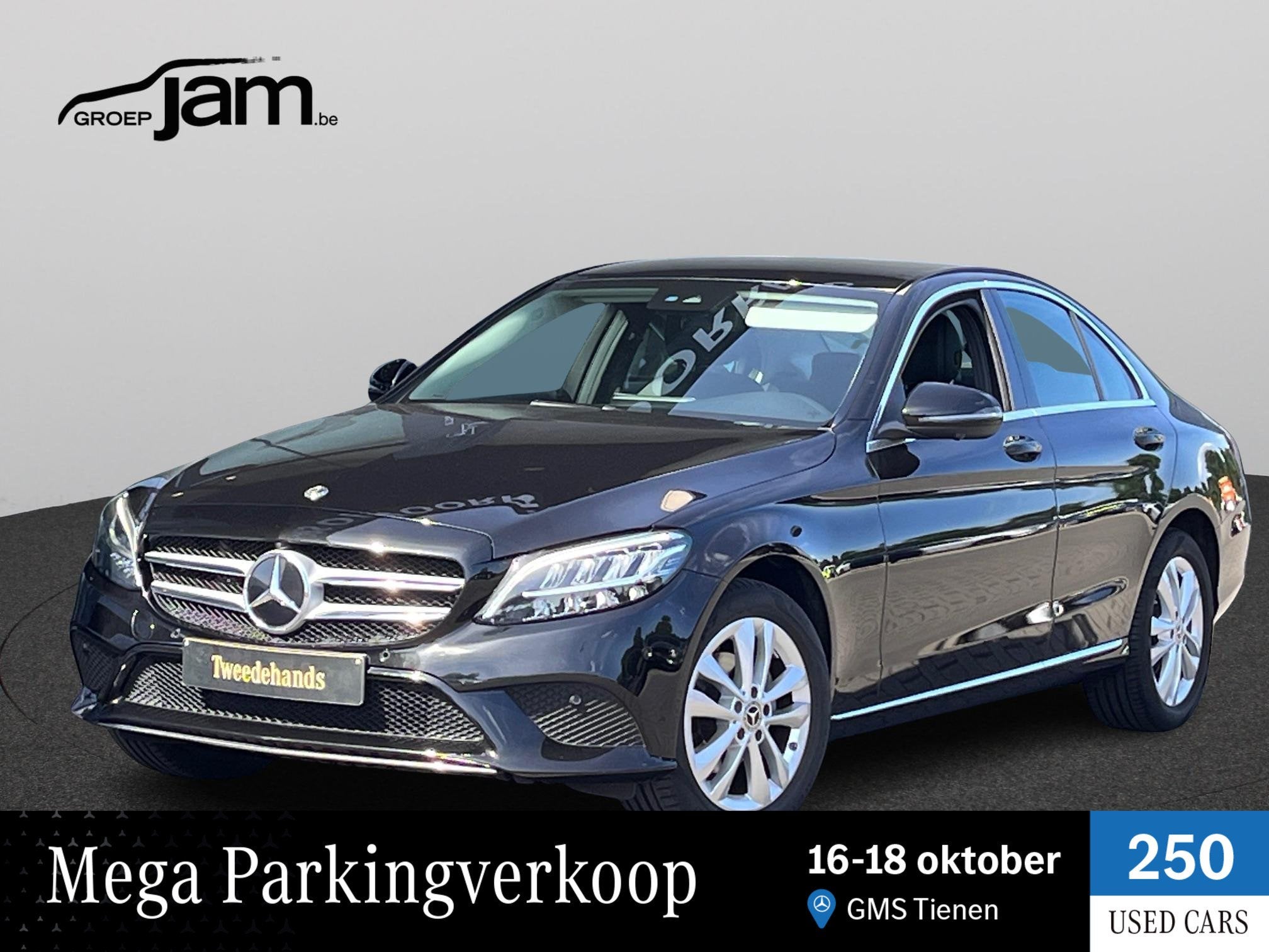 Mercedes-Benz C-Klasse Berline 180 AV/Gar, Auto's, Automaat, 4 deurs, Zwart, 4 cilinders