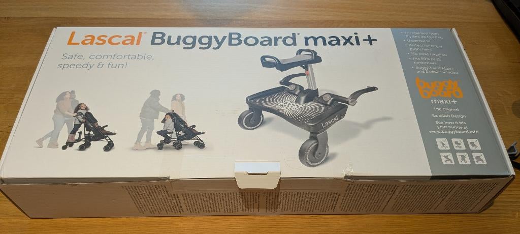 Lascal buggyboard maxi+, Kinderen en Baby's, Ophalen, Gebruikt, Combiwagen, Overige merken