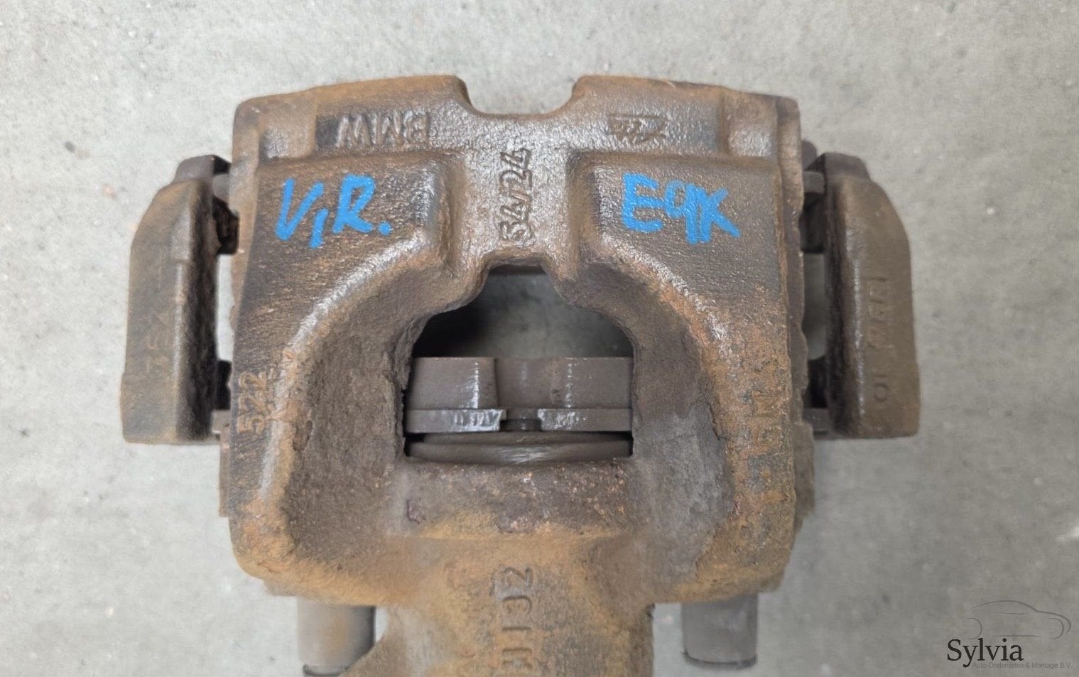 Remklauw remzadel rechts voorzijde 5424 BMW 1 / 3 serie E81, Auto-onderdelen, Remmen en Aandrijving, Gebruikt, Ophalen of Verzenden