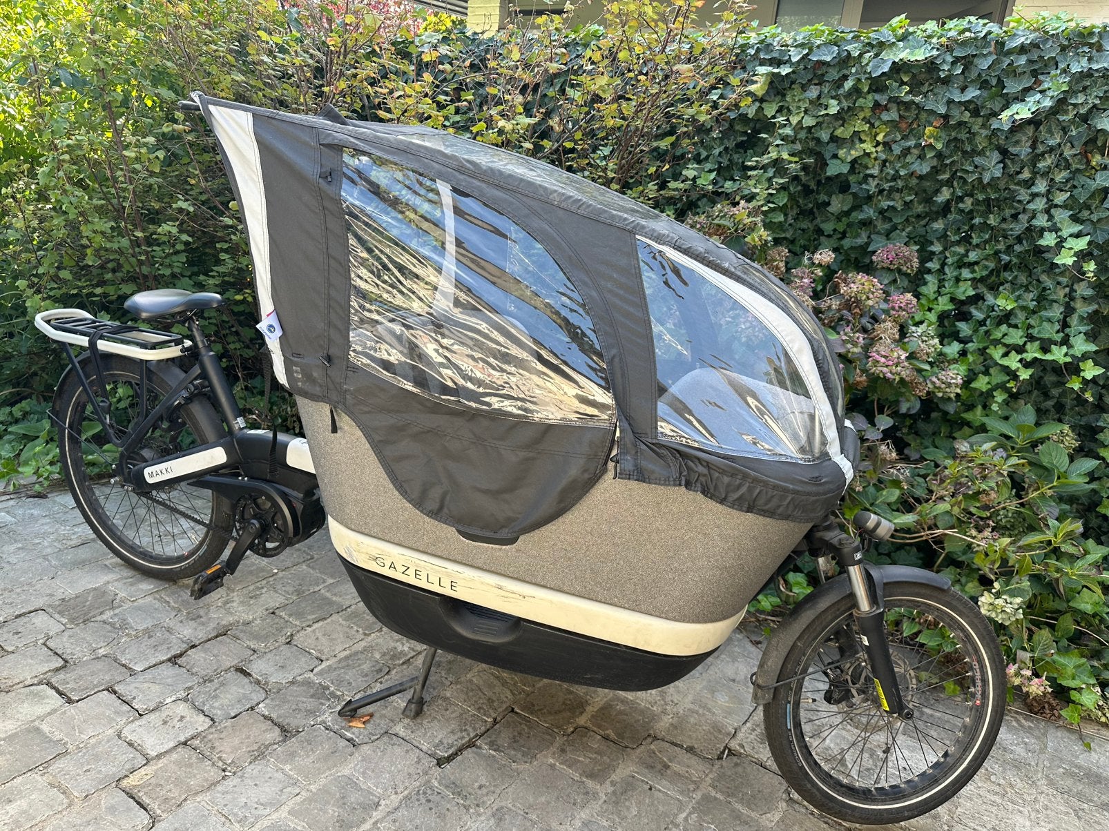 Gazelle Makki Load bakfiets elektrisch, Ophalen, Gebruikt, 2 kinderen, Elektrisch
