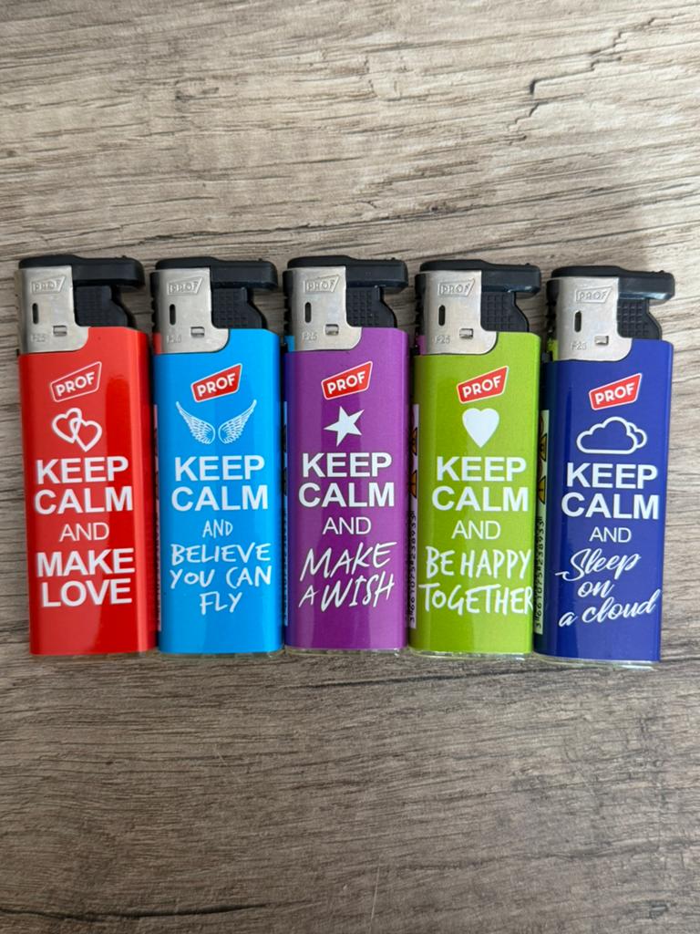 Turboflame PROF aanstekers - keep calm text, Ophalen of Verzenden, Nieuw, Aansteker