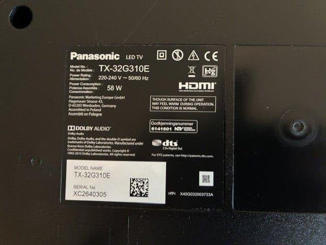 Télévision, Neuf, LED, Panasonic, 50 Hz