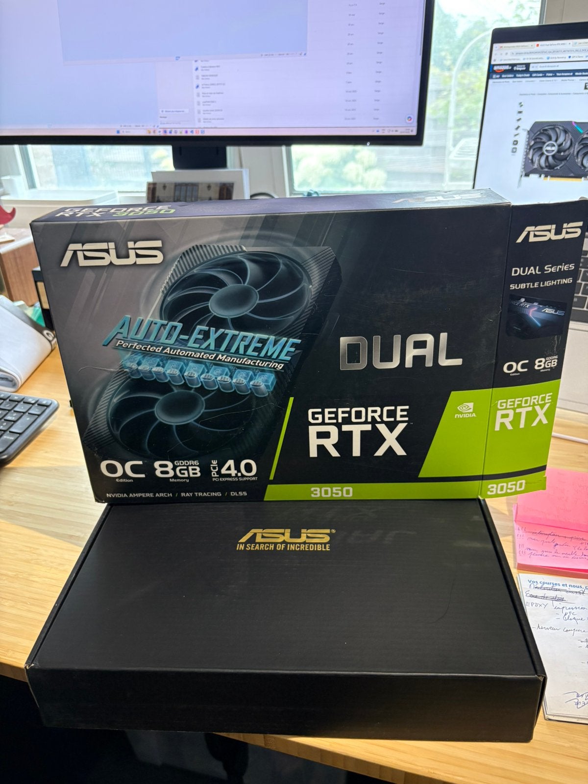 Asus dual geforce rtx 3050 oc 8GB, Computers en Software, Videokaarten, Ophalen, GDDR6, PCI-Express 4, Zo goed als nieuw