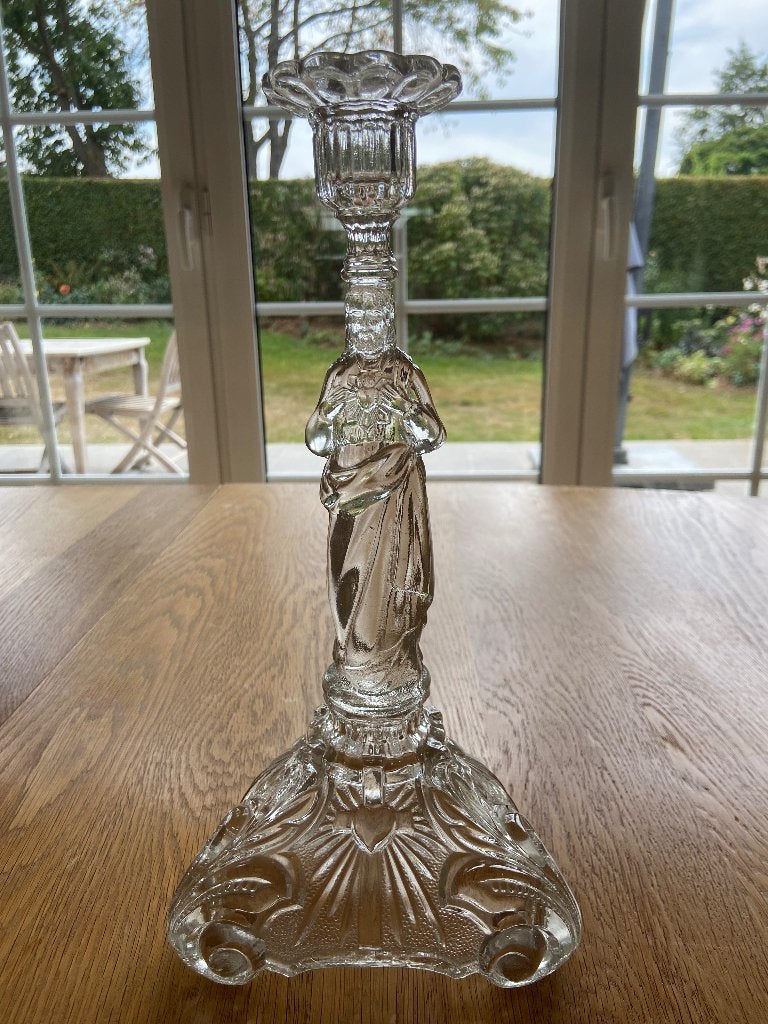 Val saint lambert Art Nouveau kandelaar, Ophalen of Verzenden