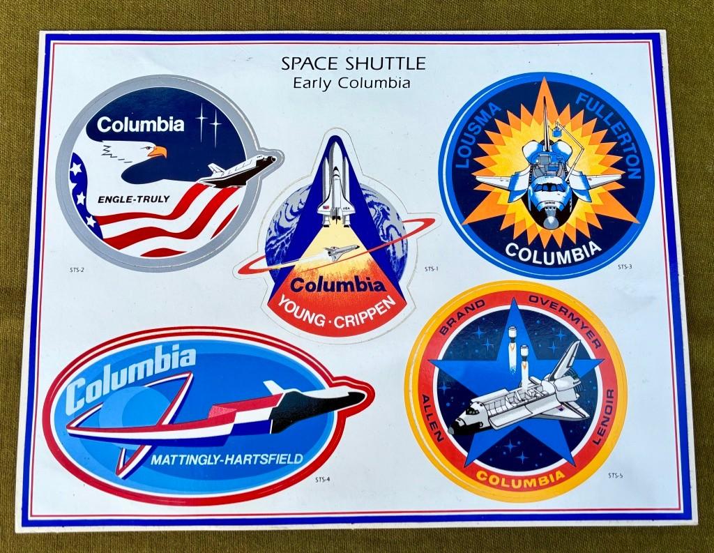 5 NASA Space Shuttle Decals Sheets., Ophalen of Verzenden