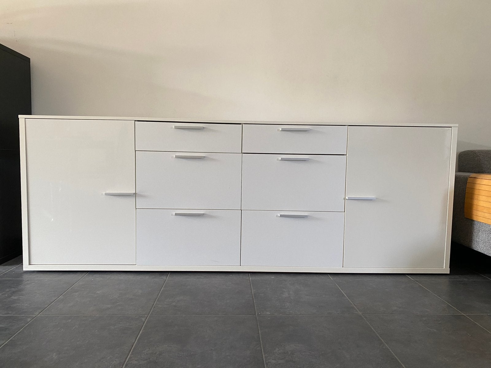 Witte dressoir, Huis en Inrichting, Ophalen, Gebruikt, 200 cm of meer, Overige houtsoorten