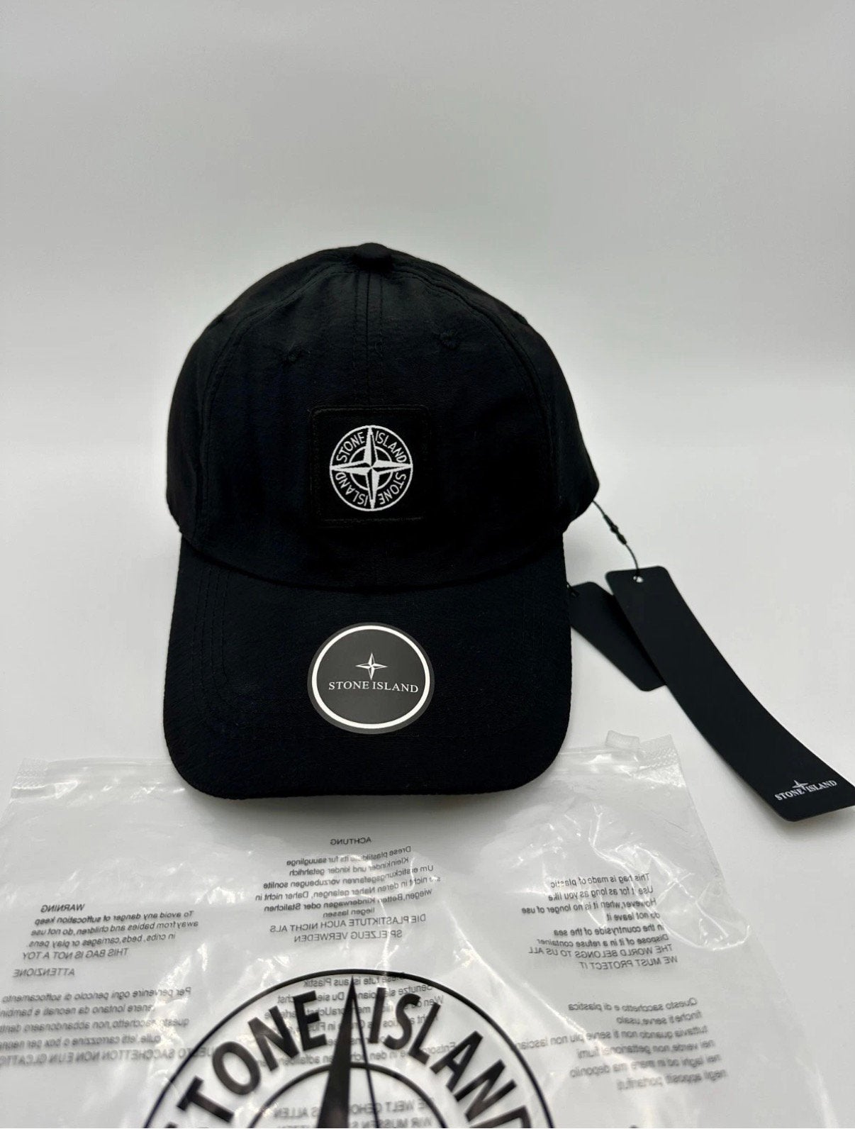Stone Island Pet Black neuf avec billets et emballage, Envoi, Neuf, One size fits all, Casquette