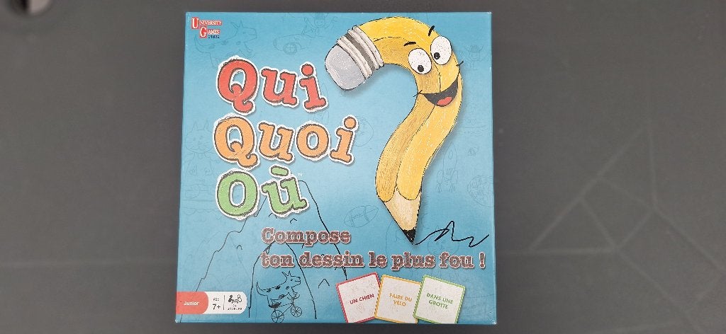 “Qui Quoi Où ?”, Enlèvement ou Envoi, Comme neuf, University games