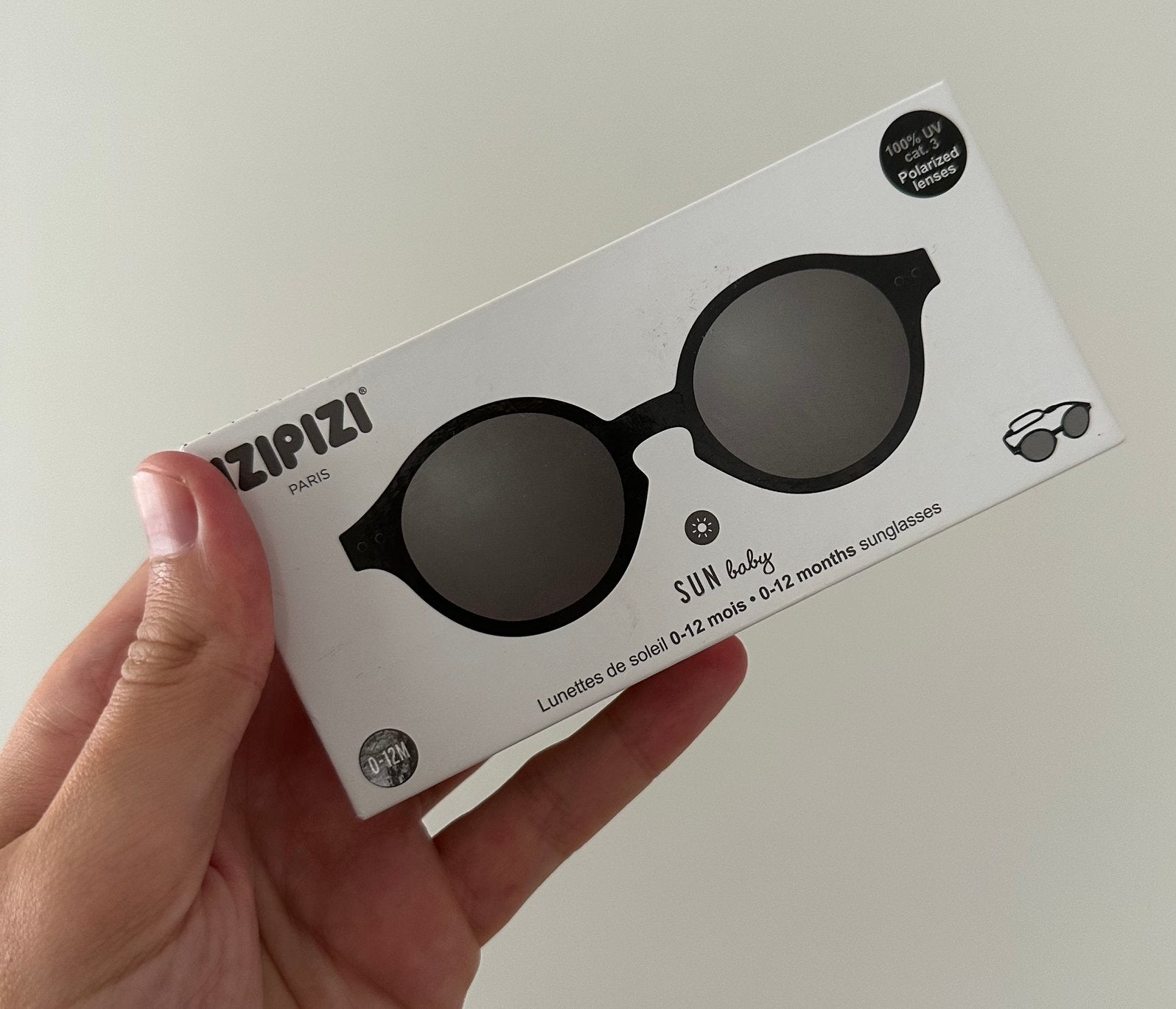 Izipizi Zonnebril Sun Baby Black, Kinderen en Baby's, Babymode-accessoires, Ophalen, Zo goed als nieuw