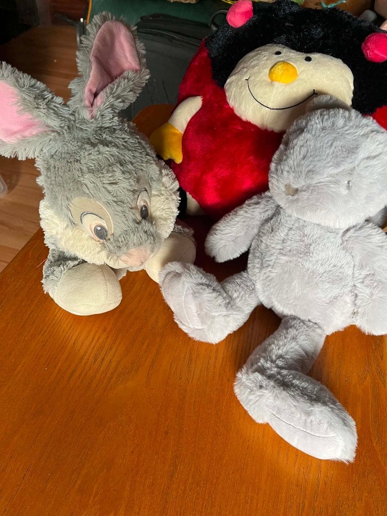 Peluche, Kinderen en Baby's, Ophalen, Grijs, Konijn