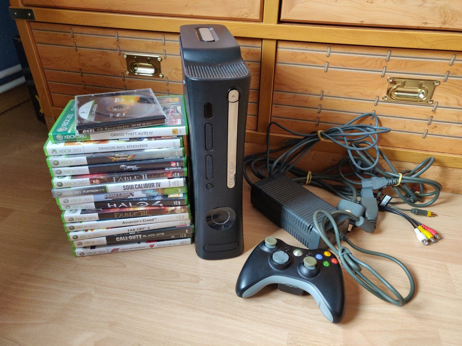 Xbox 360 120 GB Elite console (Jasper) + 14 games, Games en Spelcomputers, Ophalen of Verzenden, 120 GB