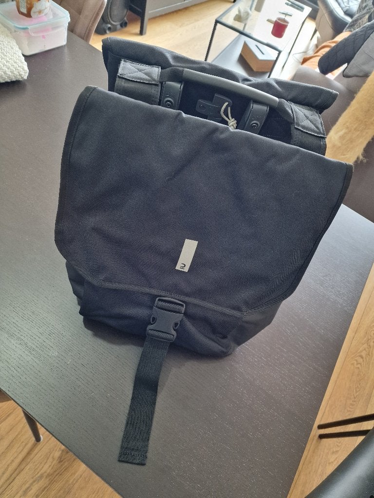 540 2X20L dubbele tas voor waterdichte bagagehouder, Ophalen, Nieuw, Decathlon