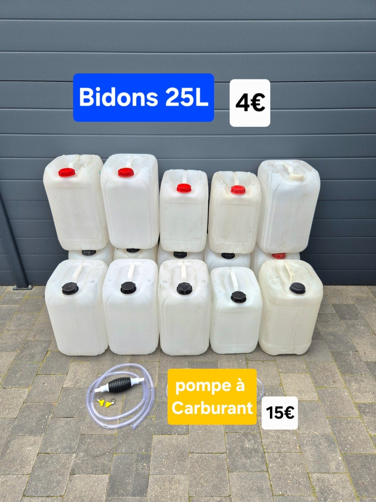 Schone blikjes van 25 liter, Tuin en Terras, Regentonnen, Ophalen, Zo goed als nieuw