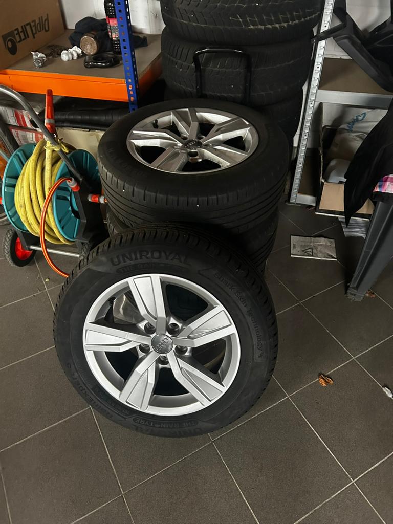 Set 16 inch originele Audi velgen - nieuwe zomerbanden, Auto-onderdelen, Banden en Velgen, Ophalen, Velg(en), 16 inch, Nieuw
