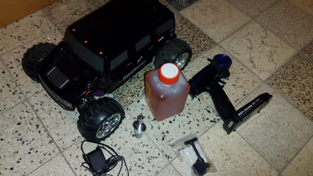 1:10 HSP Nitro Hummer Monster truck, Hobby en Vrije tijd, Modelbouw | Radiografisch | Auto's, Ophalen of Verzenden