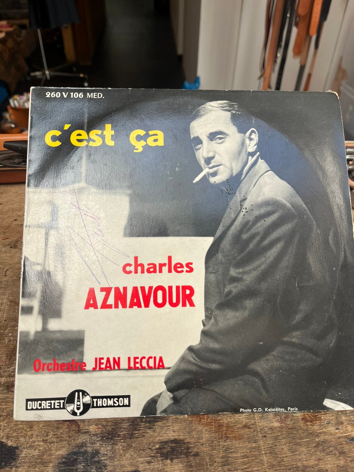 Anciens 33T Charles Aznavour, LP, Autres formats, Enlèvement, Utilisé