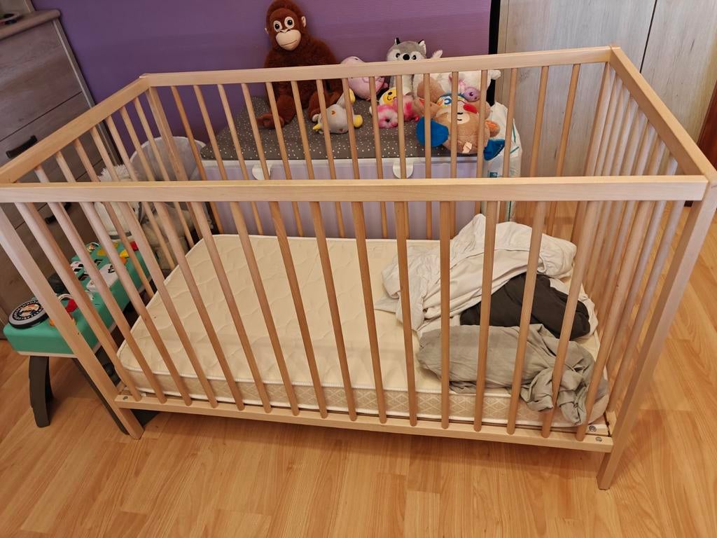 Lit bébé, Comme neuf, Matelas