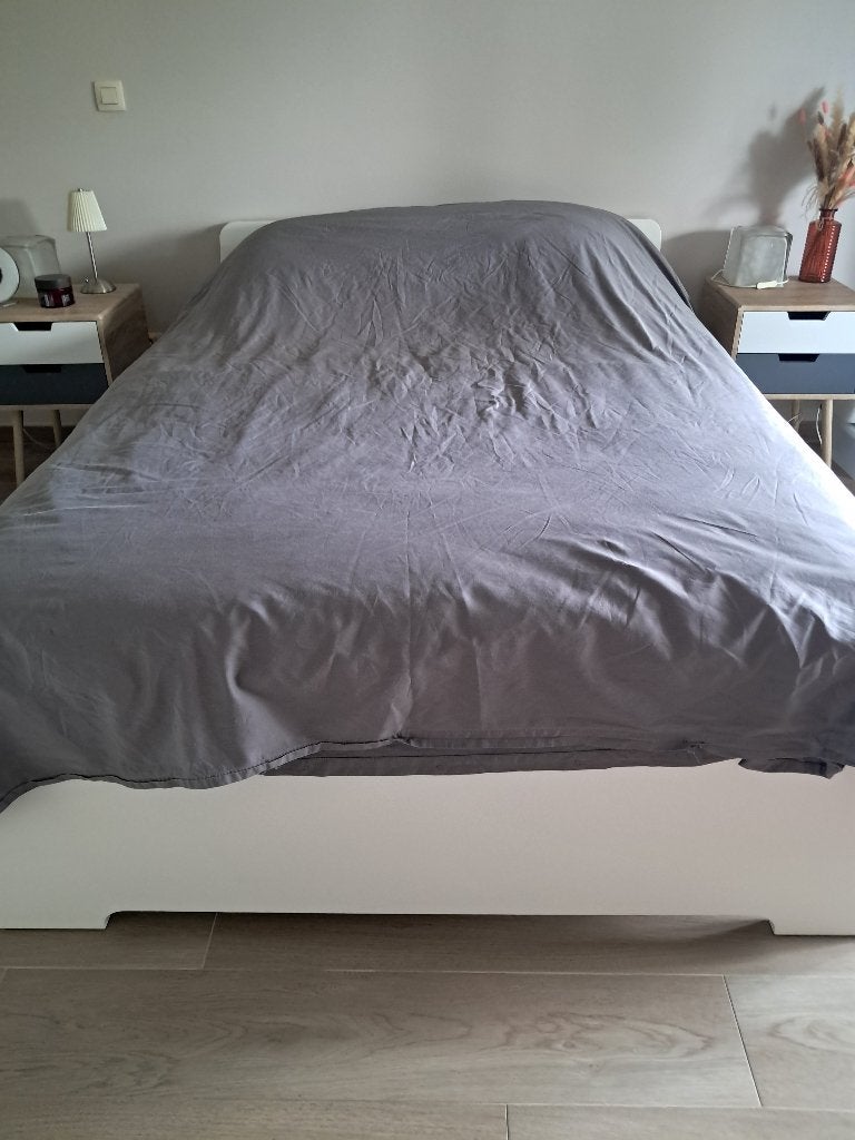 wit bed, Ophalen, Overige materialen, Gebruikt, Tweepersoons