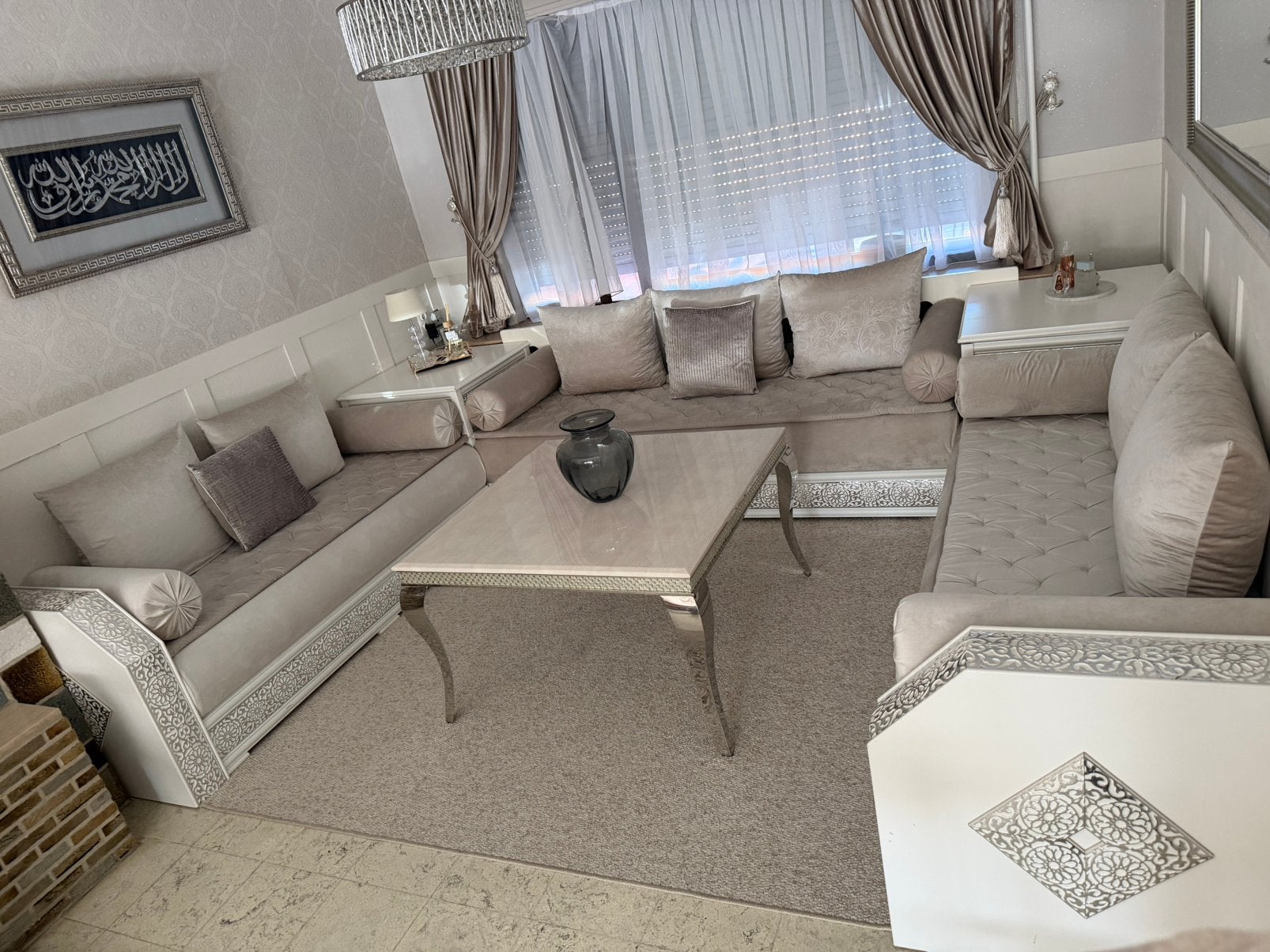 Salon marocain complet, Ophalen, Zo goed als nieuw, Hout