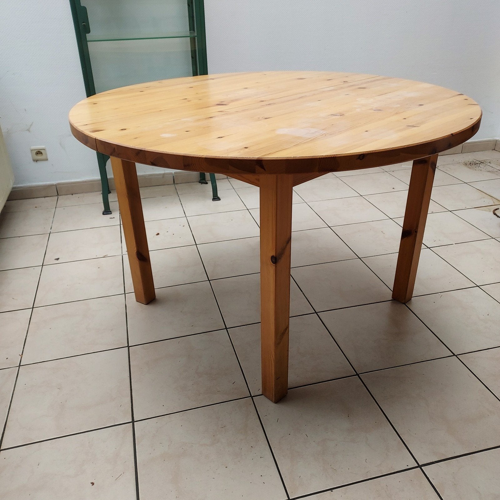 Ronde tafel, uitschuifbaar, Huis en Inrichting, Ophalen, Gebruikt, Rond, 100 tot 150 cm