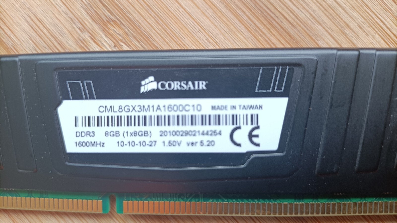 8 GB DDR3 voor desktop pc Corsair, Computers en Software, RAM geheugen, Ophalen of Verzenden, DDR3, Desktop, 8 GB