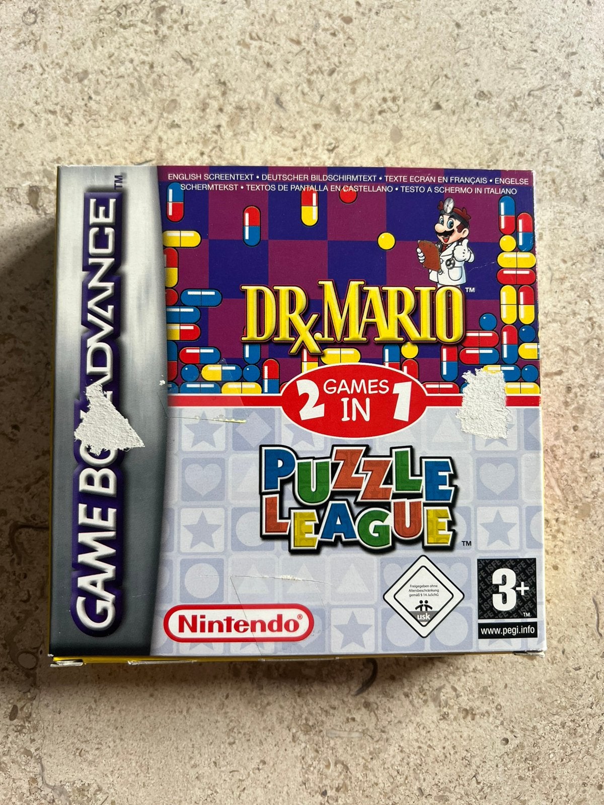 Dr. Mario + puzzel voor gameboy advance, Enlèvement, Comme neuf