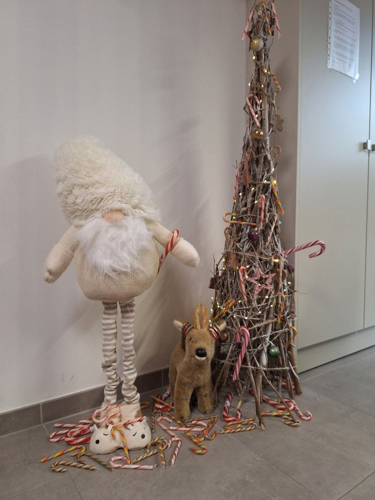 kerstkegel gevlochten, Ophalen