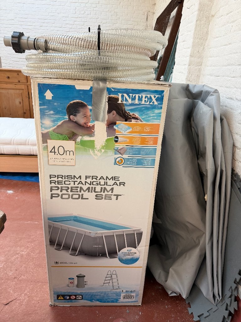 zwembad Intex inclusief ladder en pomp, Tuin en Terras, Ophalen, Gebruikt, 200 tot 300 cm, 80 tot 120 cm