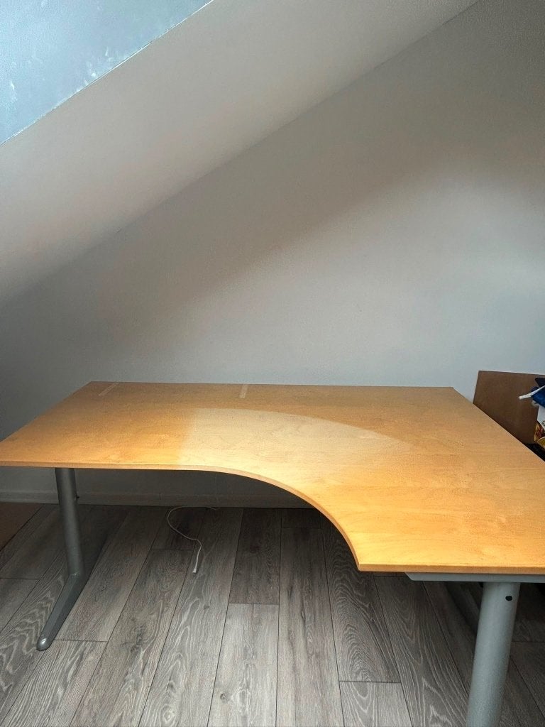 Bureau, Huis en Inrichting, Bureaus, Ophalen, 160 cm, Gebruikt, Hoekbureau
