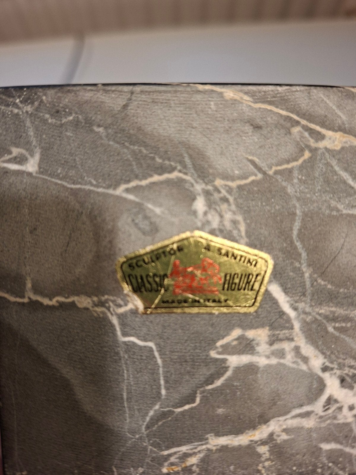 Heel Schone Madonna Ivoorsteen Marmer Gave staat 30cm hoog., Antiek en Kunst, Antiek | Religieuze voorwerpen, Ophalen of Verzenden