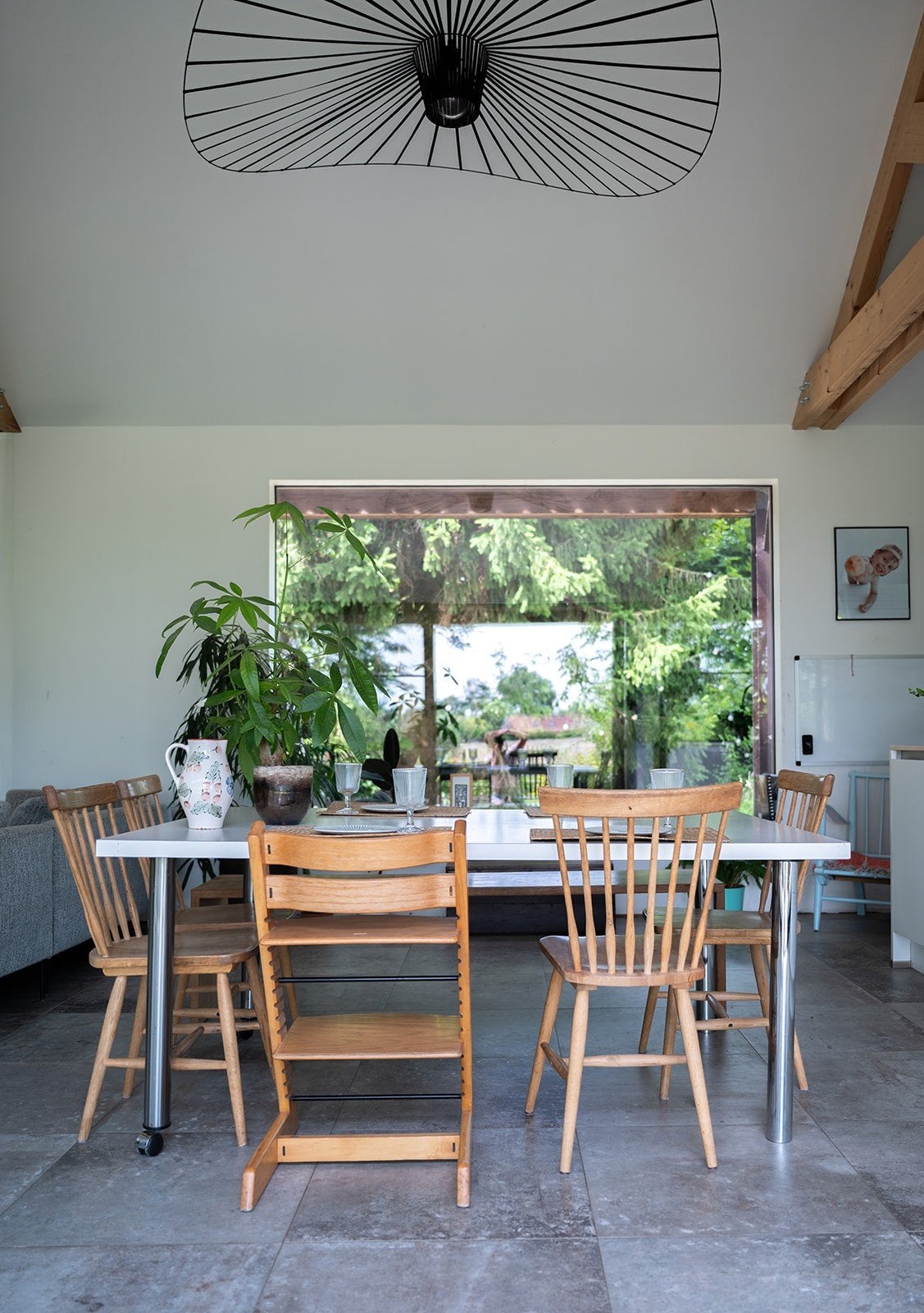 tafel 6 tot 8 personen 1.2 x 1.7 m, Huis en Inrichting, Tafels | Eettafels, Ophalen, 100 tot 150 cm, Vijf personen of meer, 150 tot 200 cm