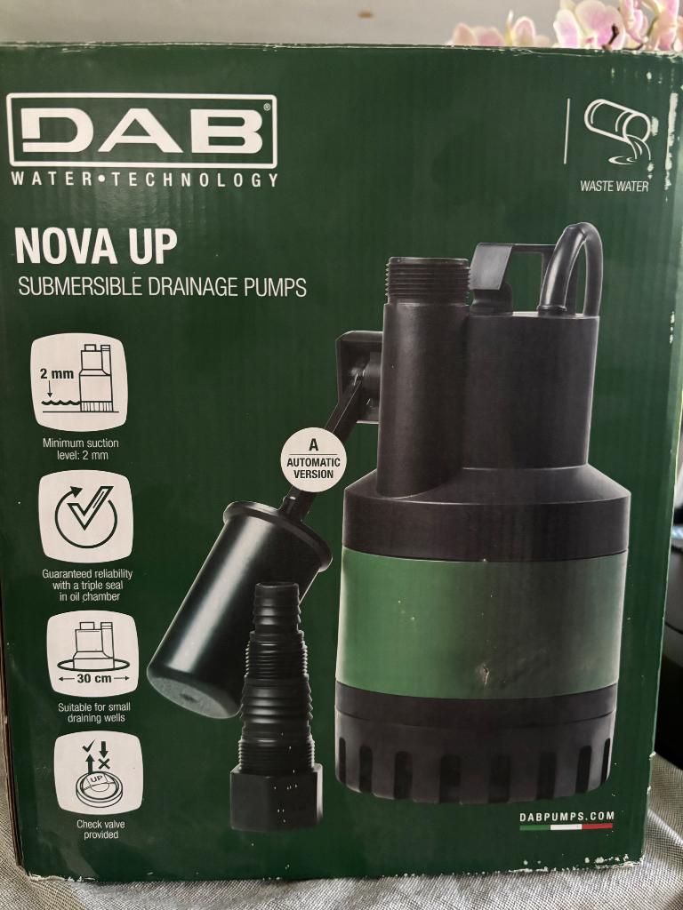 DAB dweilpomp Nova Up 300, Tuin en Terras, Waterpompen, Ophalen, Nieuw, Elektrisch, Overige typen