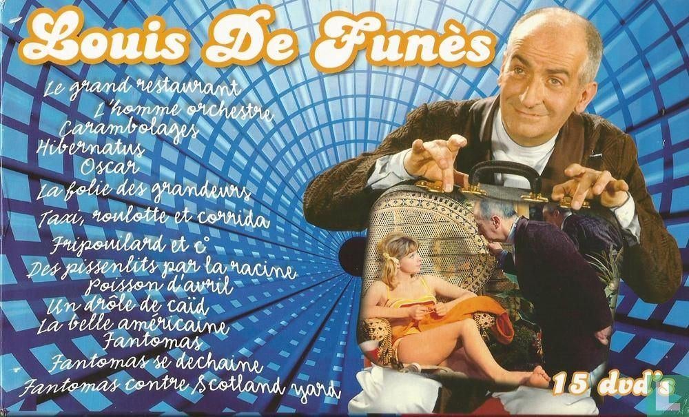 DVD box Louis de Funes 15 klassiekers, 1980 à nos jours, Enlèvement ou Envoi, Comme neuf, Comédie