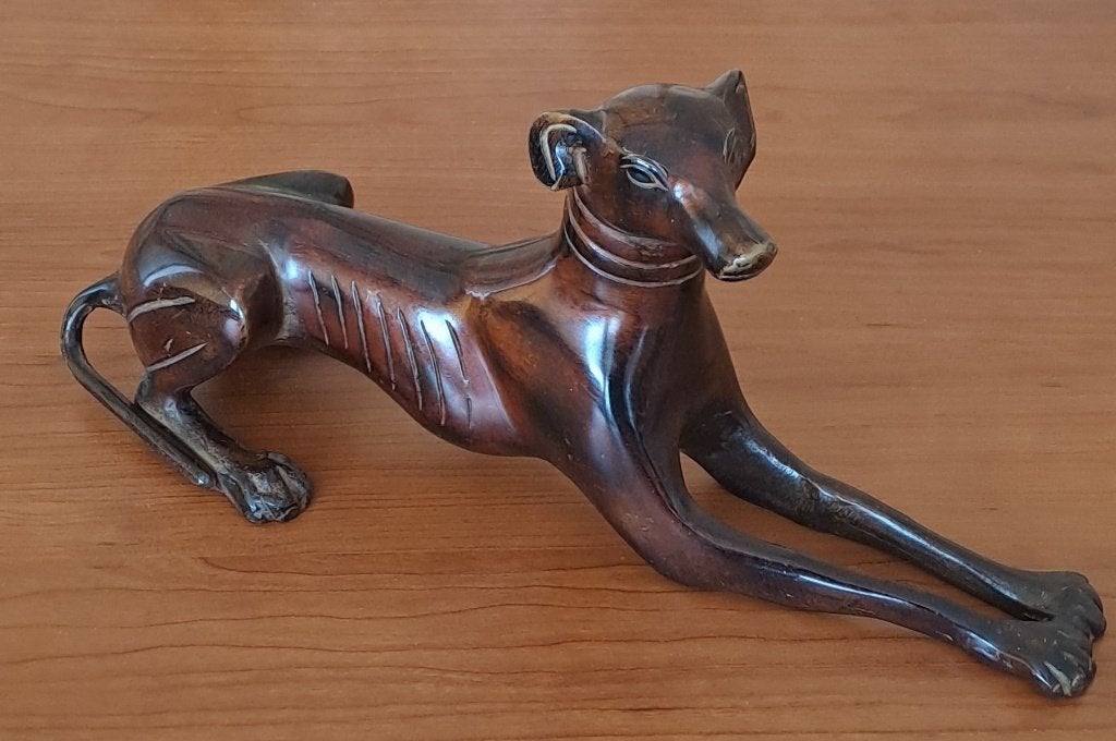 Hond in metaal (klein beeldje), Enlèvement, Comme neuf, Animal