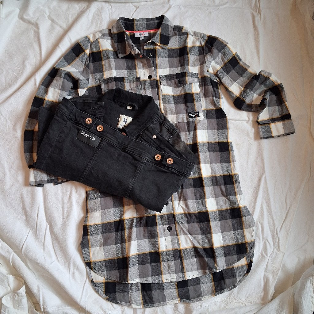 Kleedje met jeansjas maat 140, Ophalen, Gebruikt, Garcia, Meisje