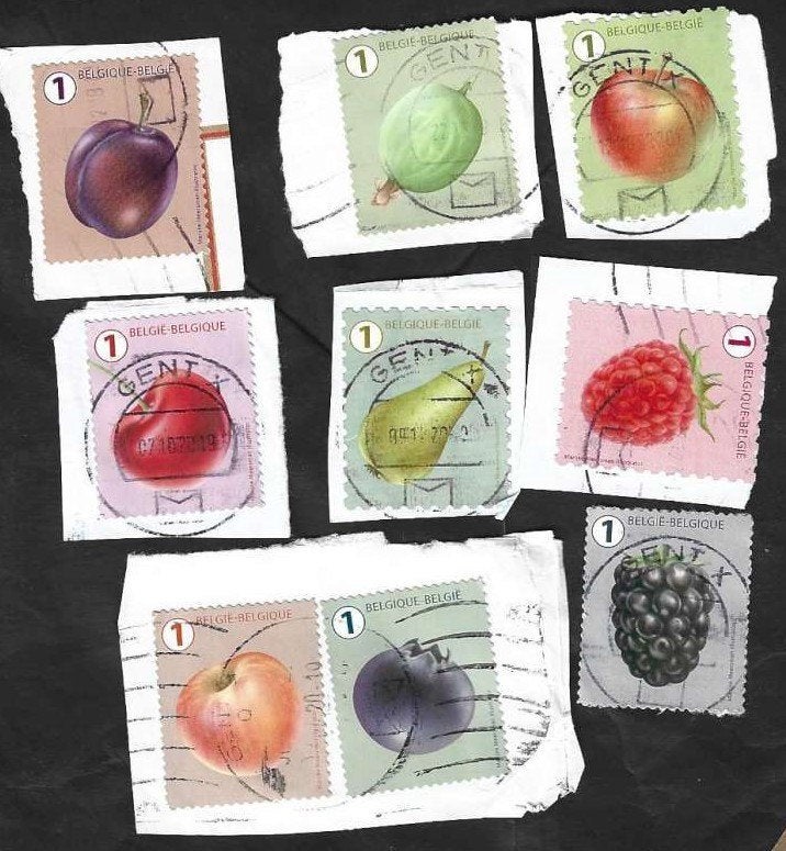 9 Postzegels 2018 Belgisch fruit van eigen kweek, Timbres & Monnaies, Timbres | Europe | Belgique, Enlèvement ou Envoi, Affranchi