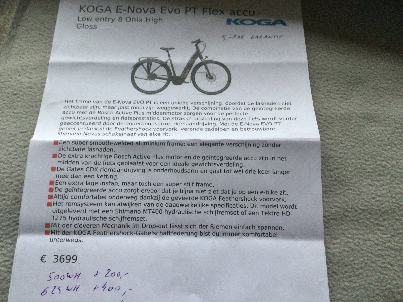 Koga zwart, Ophalen, Zo goed als nieuw, Algemeen