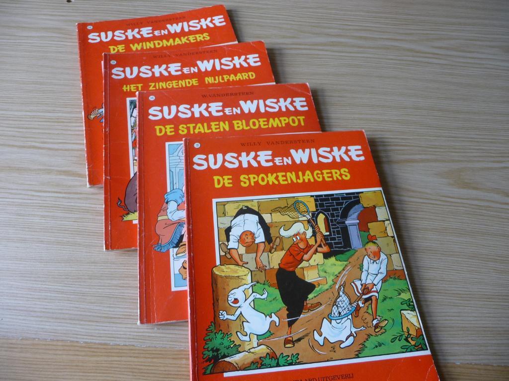 4 strips van Suske en Wiske, Boeken, Stripverhalen, Meerdere stripboeken, Ophalen of Verzenden, Zo goed als nieuw, Willy Vandersteen