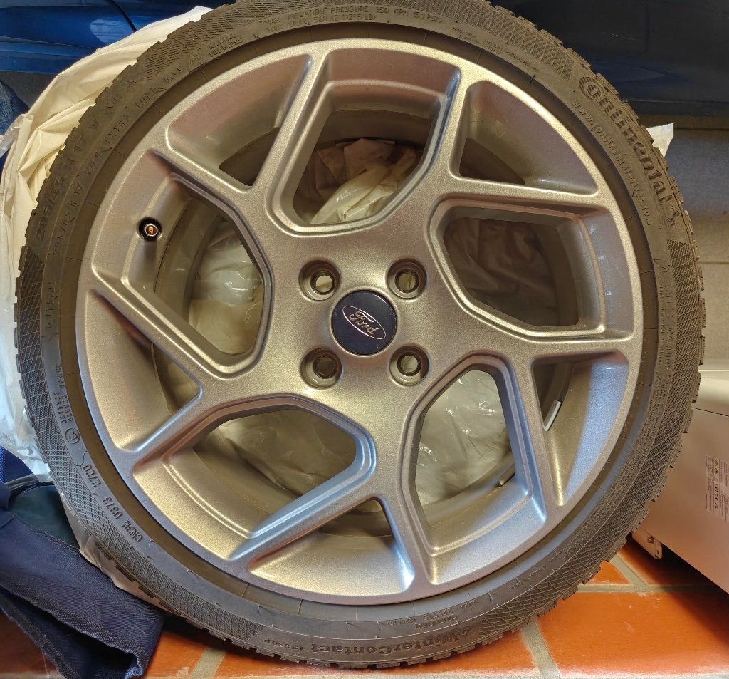 Winterbanden Ford Fiesta ST 205/45 R17 88V XL, Auto-onderdelen, Ophalen, Gebruikt, Banden en Velgen, 17 inch