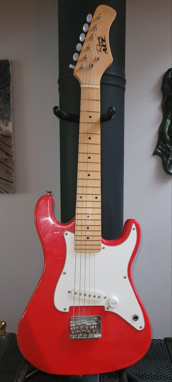 elektrische kindergitaar, Muziek en Instrumenten, Met versterker, Zo goed als nieuw, Solid body, Ophalen