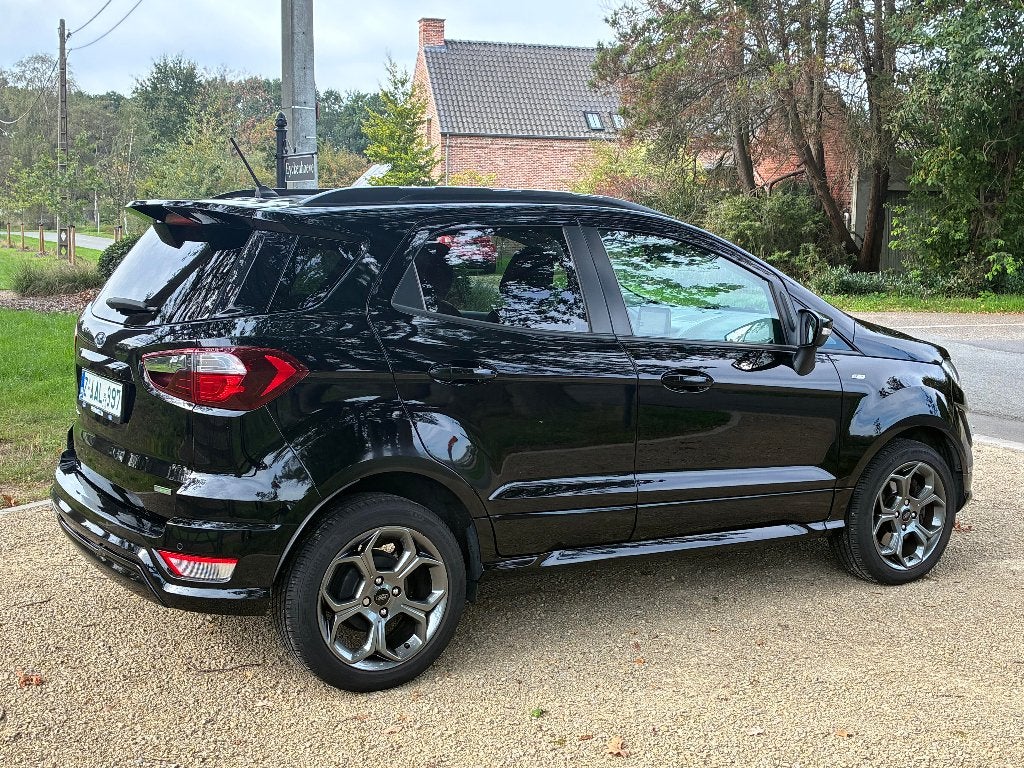 Ford Ecosport ST-Line. Ecoboost Automaat! Full option., Auto's, Dealer onderhouden, Ecosport, Alcantara, Zwart