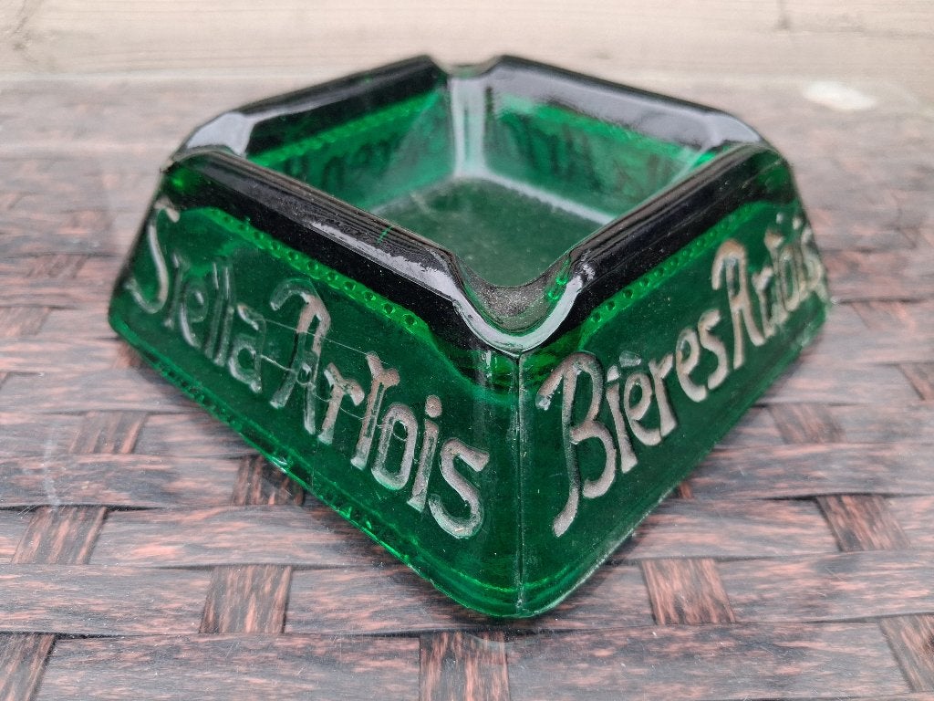 groene asbak  STELLA ARTOIS, Verzamelen, Ophalen of Verzenden, Gebruikt, Reclamebord
